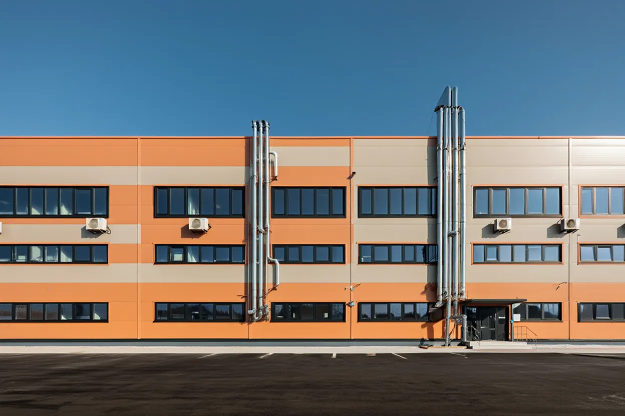 картинка для статьи:Сколько времени занимает строительство ангаров из металлоконструкций в России?